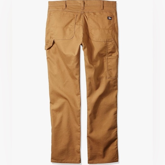 Dickies Men's Tough Max Duck Carpenter Pant 38x34 Stonewashed Brown - Picture 4 of 13